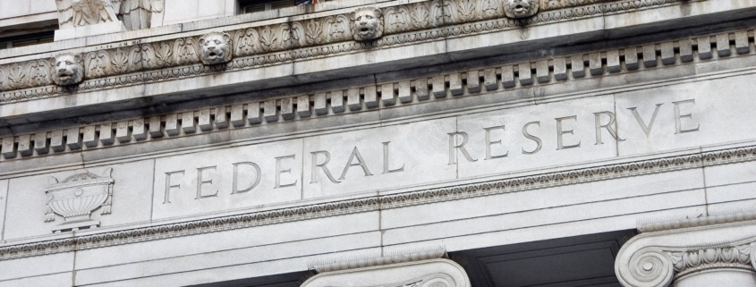 The facade of the Federal Reserve Bank.