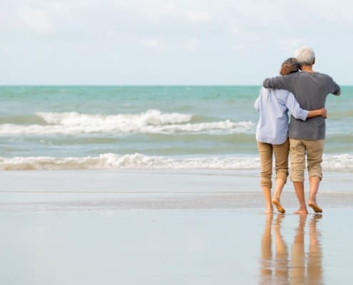 couple by the ocean