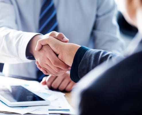 shaking hands